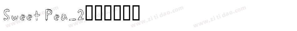 Sweet Pea_2字体转换